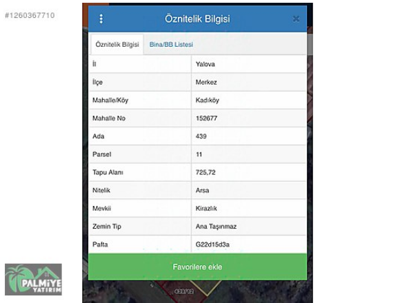 YALOVA KADIKÖYDE SATILIK 725M² 3 KAT İMARLI ARSA..!
